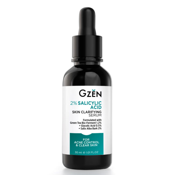 GZEN 2% Salicylic Acid Face Serum 30ml for acne, oily skin and deep pore cleansing