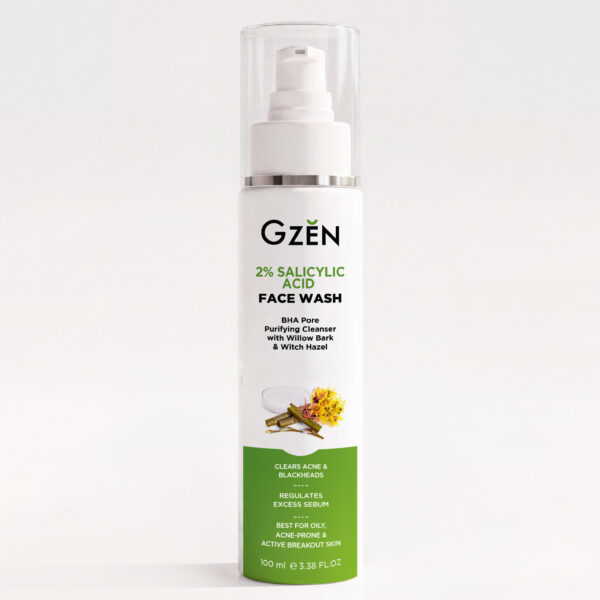 GZEN 2% Salicylic Acid Face Wash for Acne Prone Skin I 100 ml